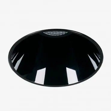 Downlight Led Embutido Sem Moldura Trimless Redondo Ø6,8 Cm Em Alumínio Luisiana Preto & 8 W & 38º & Branco Neutro 3500k - Sklum