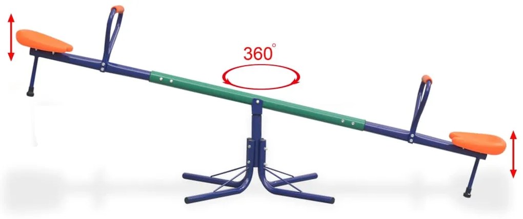 Sobe e desce rotativo a 360 graus laranja