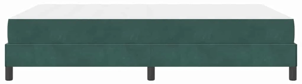Cama box spring com colchão Verde Escuro 140 x 190 cm Veludo
