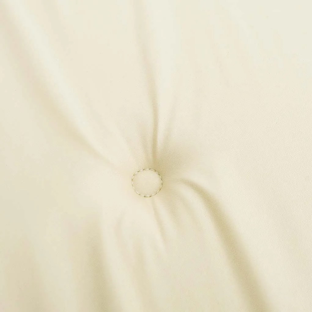 Almofadões p/ cadeiras jardim 4pcs 40x40x4 cm oxford cor creme