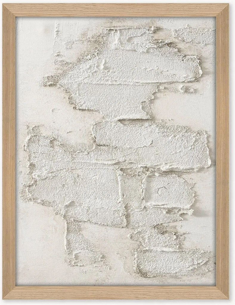 Tela emoldurada pintada à mão White Rock