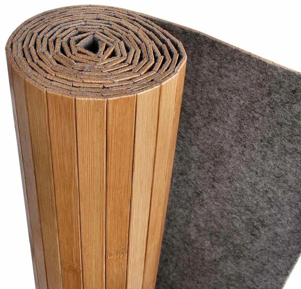 Biombo/divisória de sala 250x165 cm bambu natural
