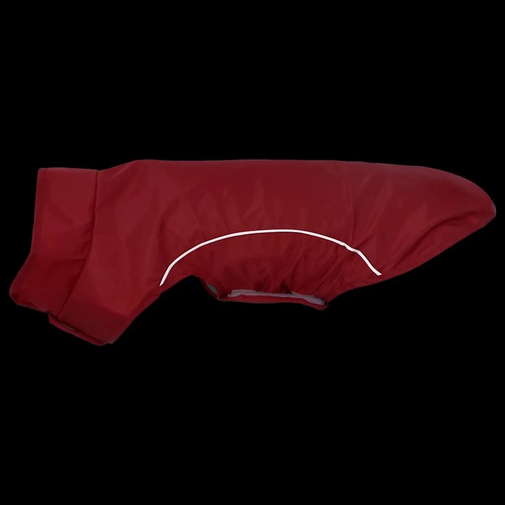 Capa de chuva para cães com tiras reflectoras vermelho XS