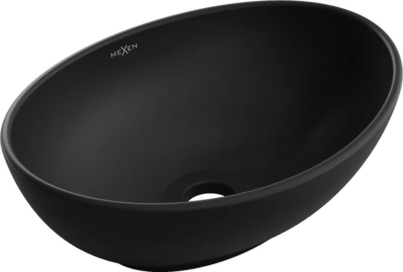 Mexen Elza lavatório de bancada 40 x 33 cm, preto mate - 21014085