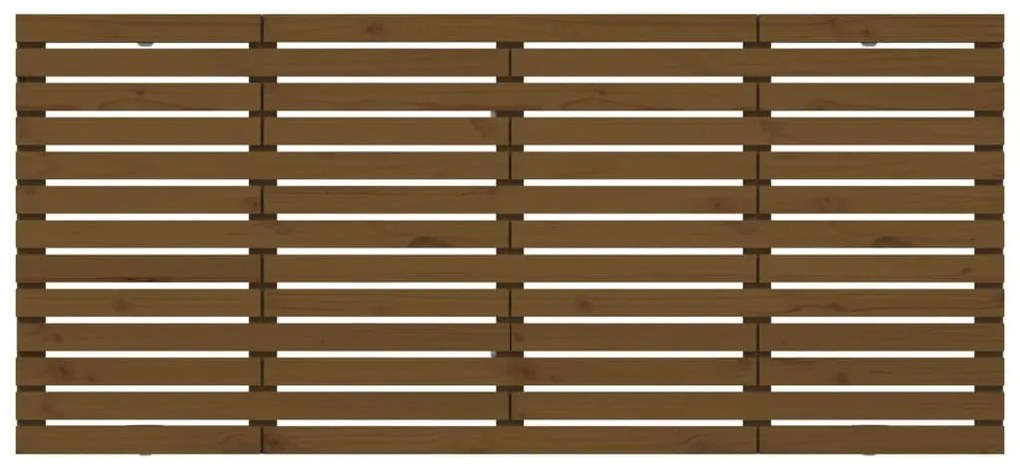 Cabeceira de parede 156x3x91,5 cm pinho maciço castanho-mel
