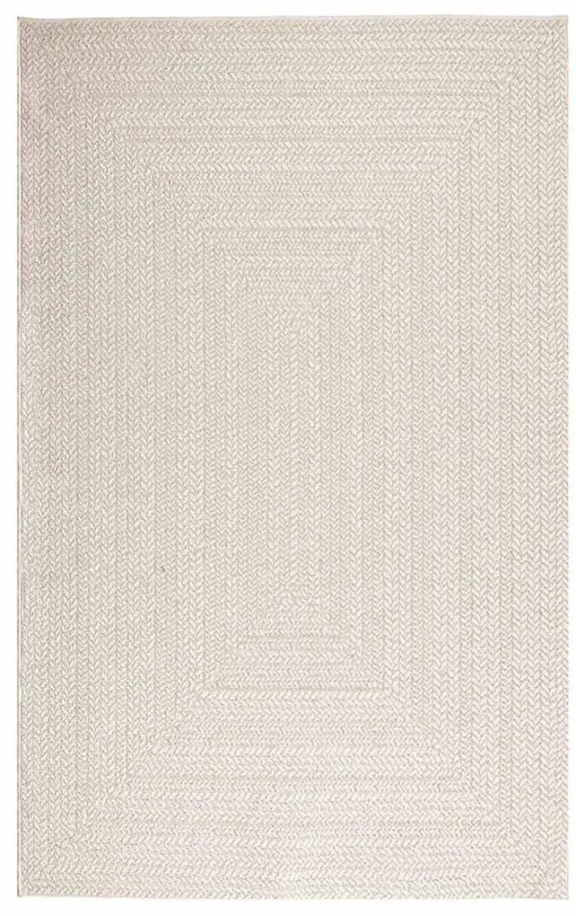 Tapete ZIZUR creme 160x230cm aspeto de juta interior e exterior