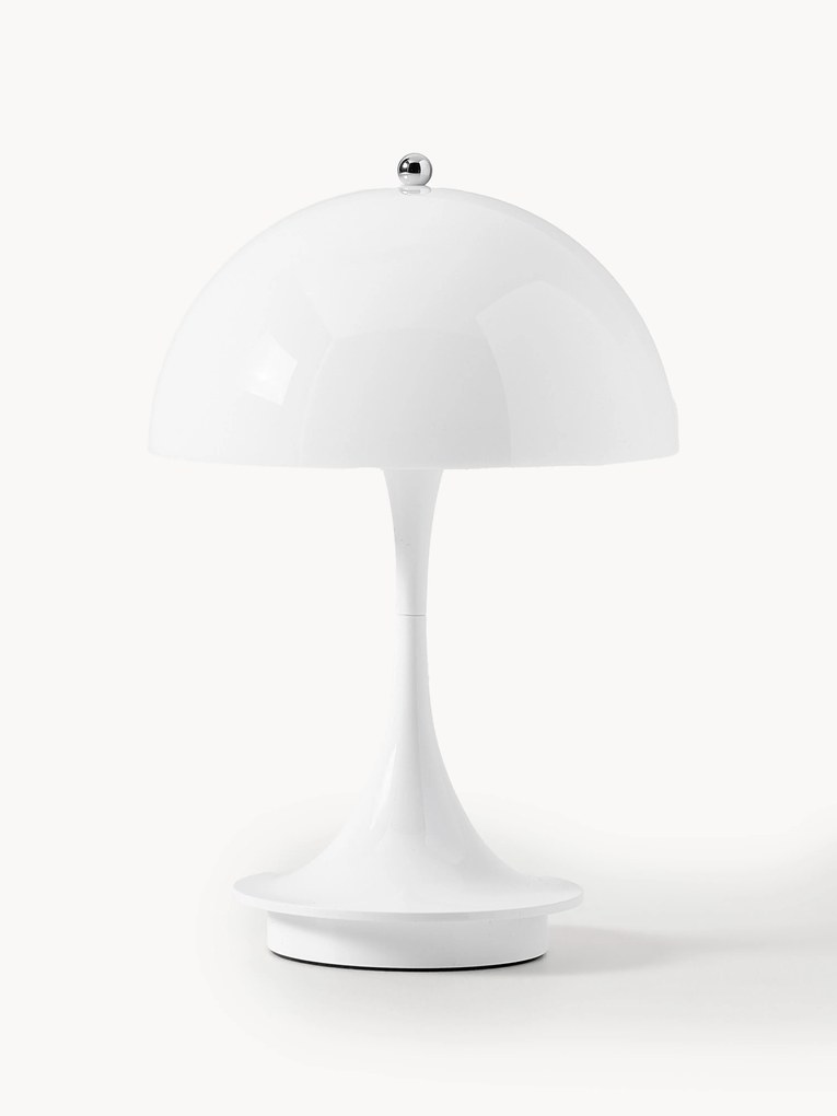 Candeeiro de mesa LED portátil e regulável Panthella, Alt 24 cm, Design Verner Panton