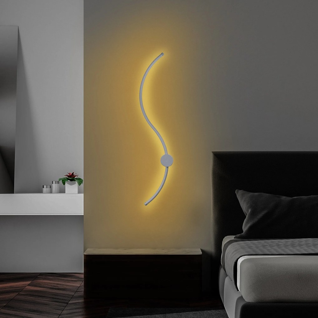 Aplique de Parede Uyan – Cinzento – 90 cm x 17 cm x 10 cm