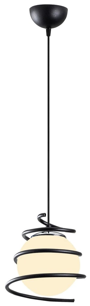 Candeeiro Suspenso Elegance – Preto – 20 cm