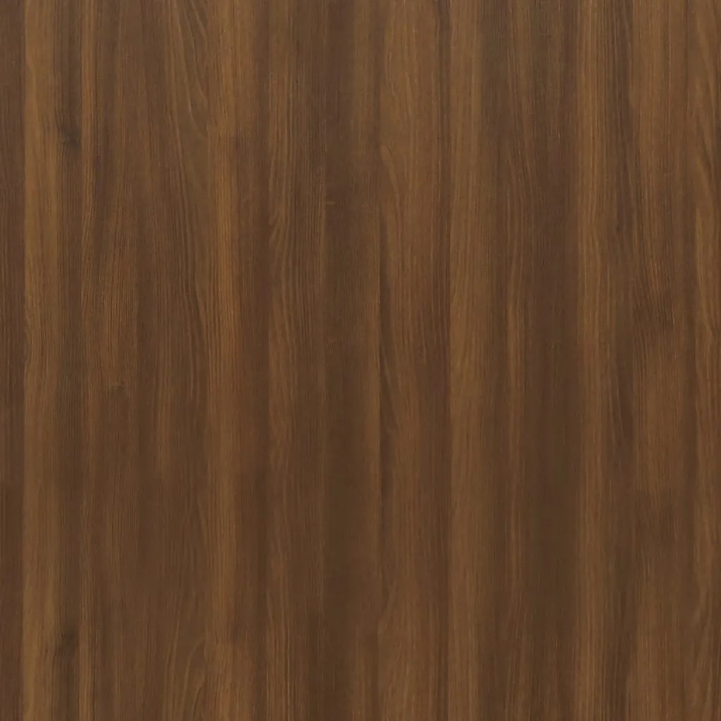 Aparador com 4 gavetas 60x30,5x71 cm carvalho castanho