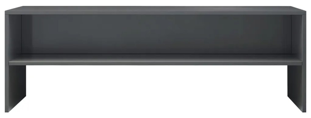 Móvel de TV 120x40x40 cm derivados de madeira cinza brilhante