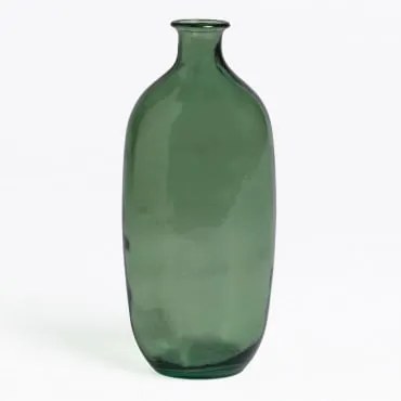 Garrafa De Vidro Reciclado Lumas Verde Couve - Sklum