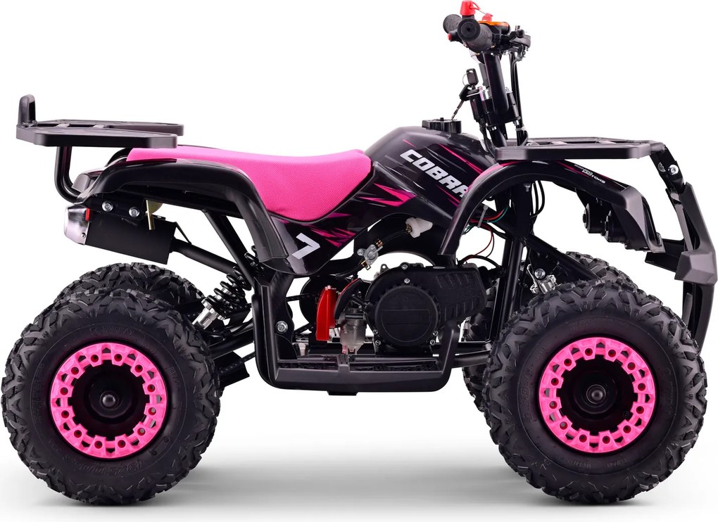 Mini Moto Infantil para crianças 5 a 9/10 anos Gasolina 50 CC Beneo Motors Cobra com limitador de velocidade Rosa