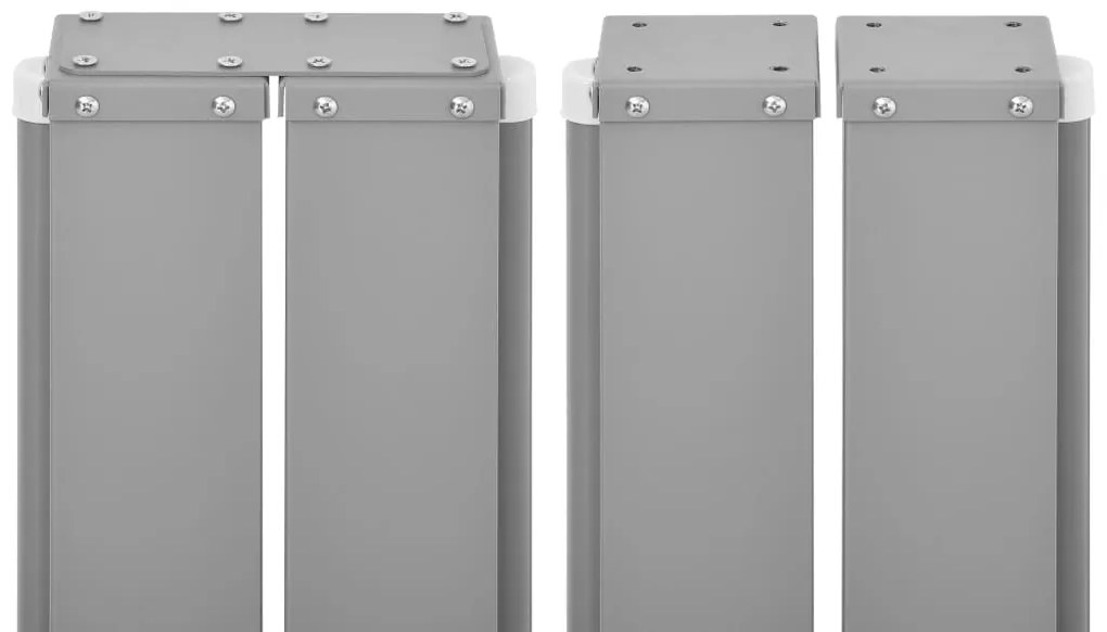 Toldo lateral retrátil, 160 x 600 cm, cinzento