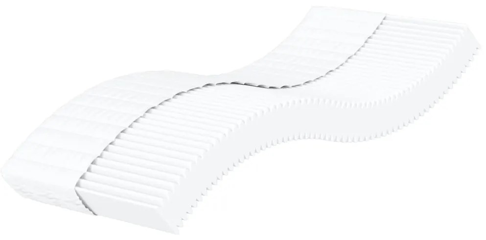 vidaXL Colchão de espuma 90x190 cm dureza H2 H3 branco