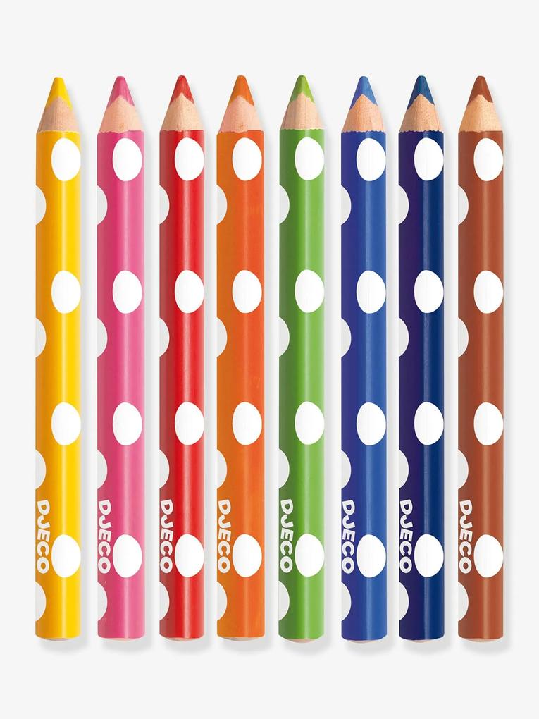 8 lápis de cor para os mais pequenos - DJECO multicolor