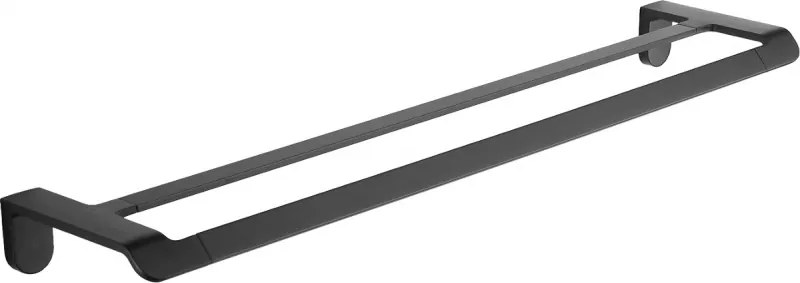 Mexen Lea Suporte duplo para toalhas, preto - 7026025-70