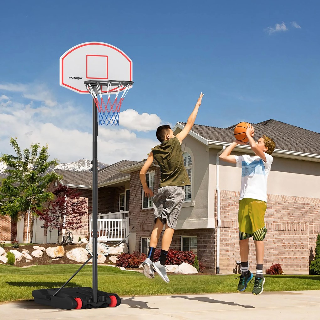 SPORTNOW Tabela de Basquetebol para Exterior com Alvo de Dardos Tabela