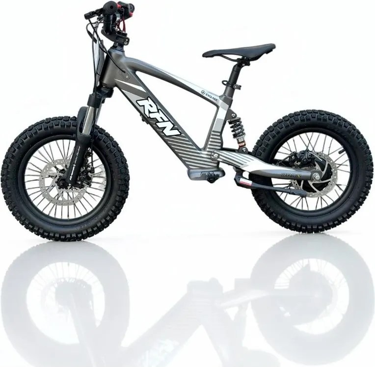 Bicicleta elétrica infantil 350W 16" Roan RXF Evo-S Cinzenta