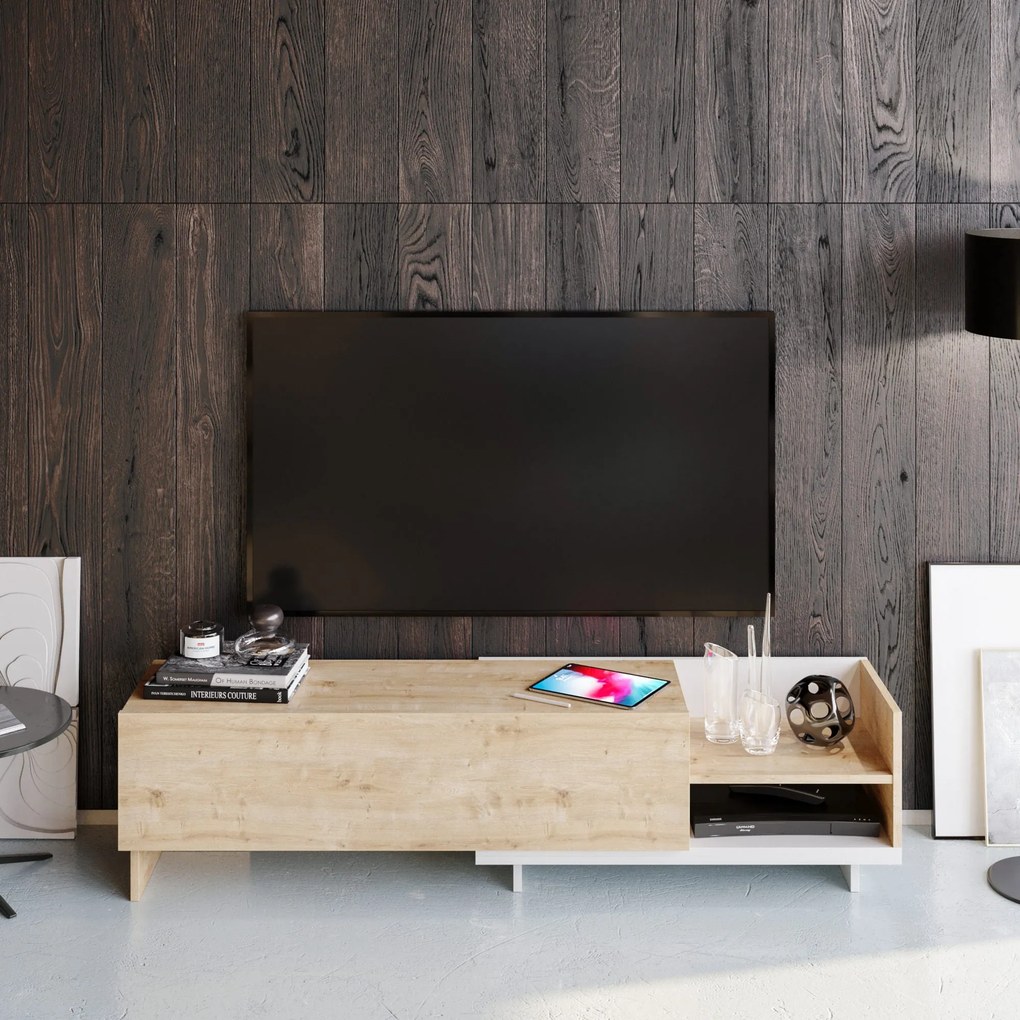 Móvel TV Parion – Branco – 165 cm x 35 cm x 41 cm
