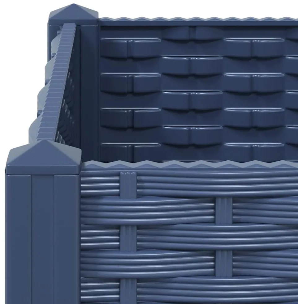 Canteiro elevado 120x40x23 cm polipropileno