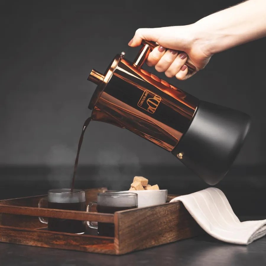 Máquina de café Italiana Moking 200 de aço inoxidável