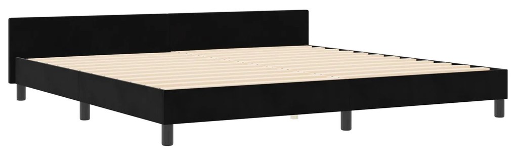 Cama vidaXL Preta 200x200 cm Veludo