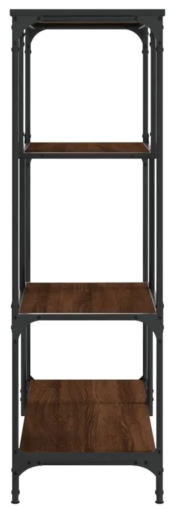 Estante 81x36x115 cm derivados de madeira/aço carvalho castanho