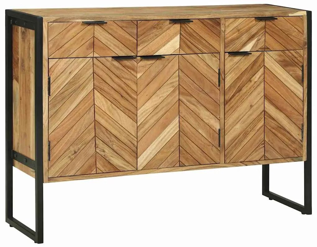 vidaXL Aparador 100x30x75 cm Madeira Maciça de Acácia