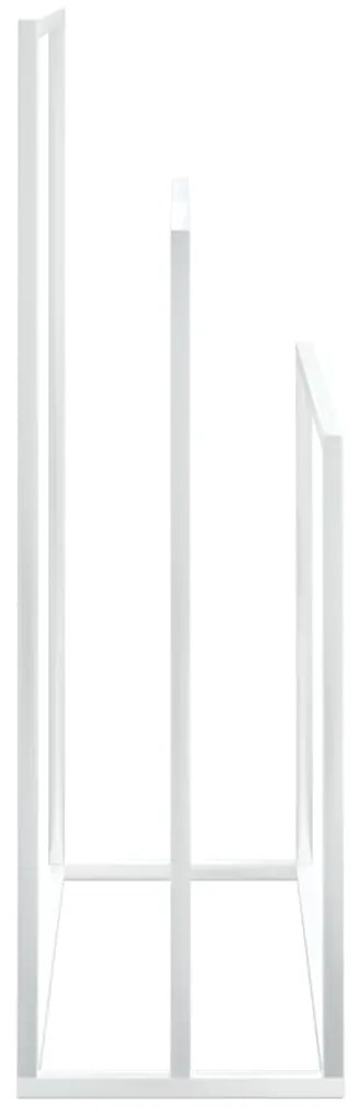 Toalheiro de pé 48x24x79 cm ferro branco