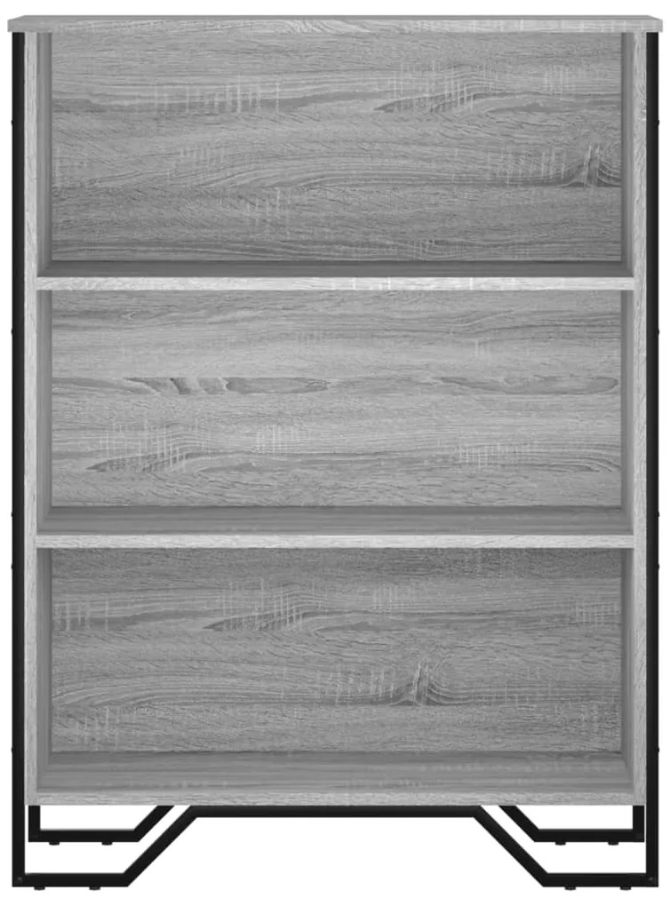 Estante 80x31x106 cm derivados de madeira cinzento sonoma