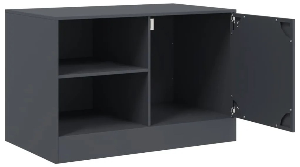 Móveis de TV 2 pcs 67x39x44 cm aço antracite