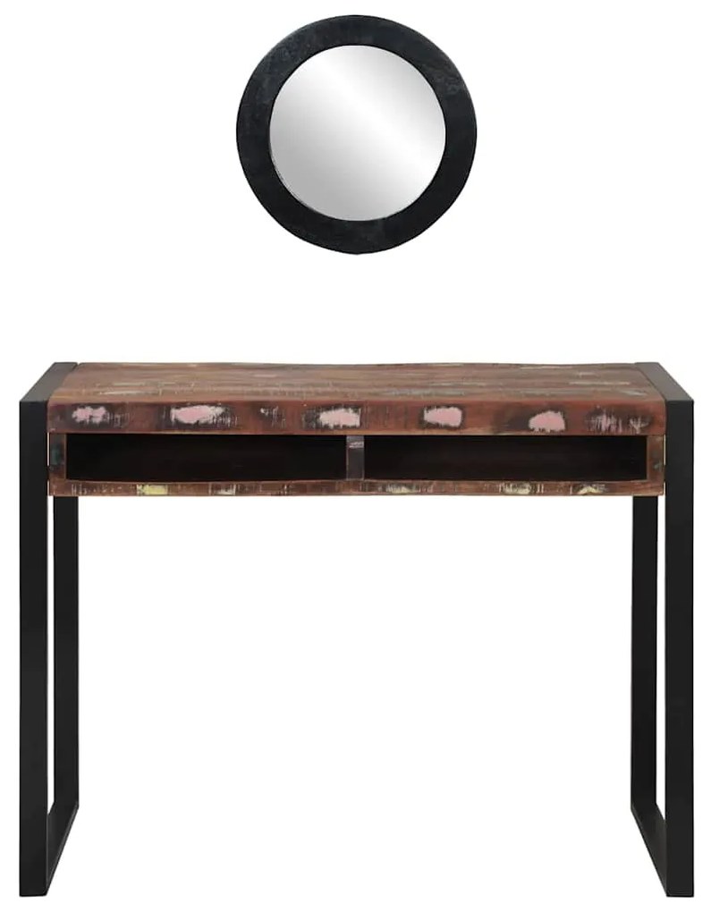 Mesa de Toucador com Espelho Multicolorida 100x50x75 cm de Madeira Rec