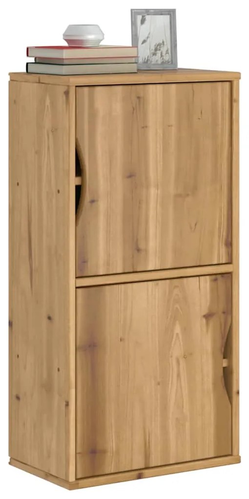 Armário lateral ODDA 40x24x79 cm pinho de madeira maciça