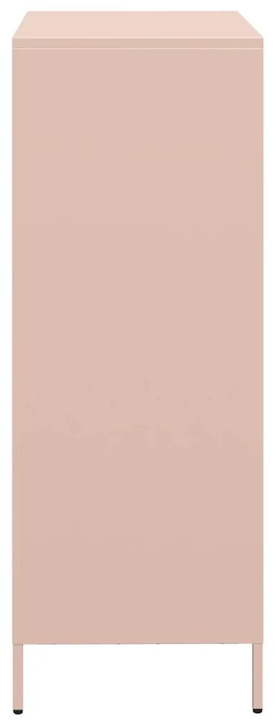 Aparador alto 39x35x103,5 cm aço rosa