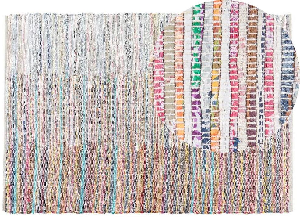 Tapete de algodão 140 x 200 cm multicolor MERSIN Beliani