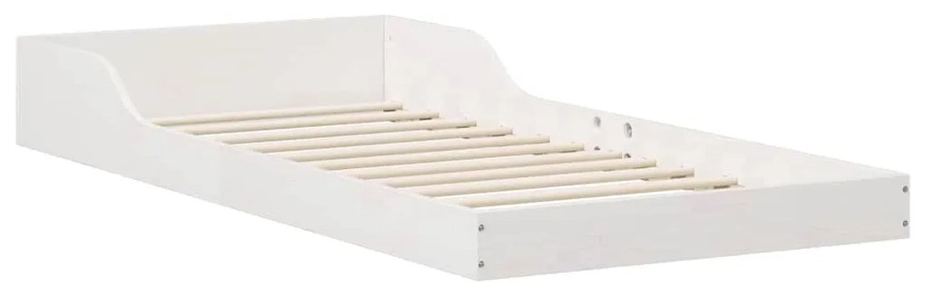 Estrutura da Cama Branco 90 x 200 cm Madeira de pinho maciça