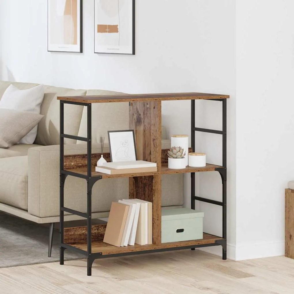 vidaXL Estante Madeira antiga 78.5 x 33 x 82 cm Madeira processada