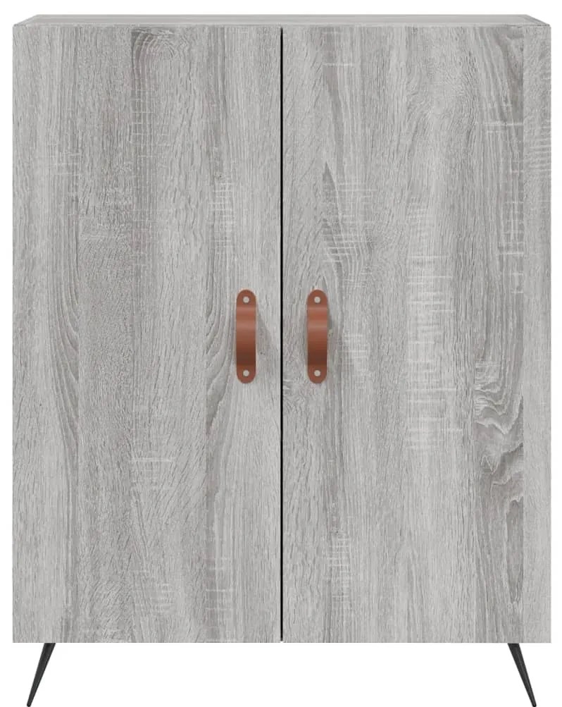 Armário alto 69,5x34x180 cm derivados de madeira sonoma cinza