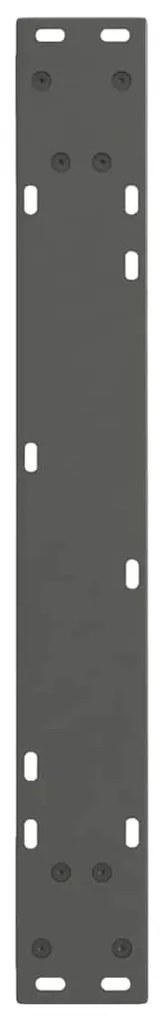 Pés para mesa de jantar em V, 2 peças, antracite, 70x(72-73,3) cm, aço
