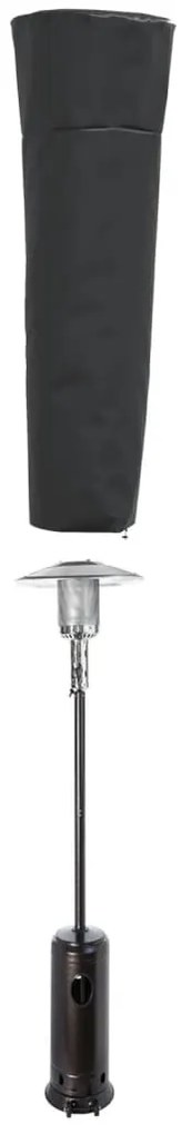 Capa p/ aquecedor forma pirâmide 86x47x241 cm oxford 420D preto