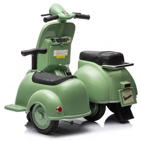 Vespa para crianças 150 VL1T com sidecar 6V Verde