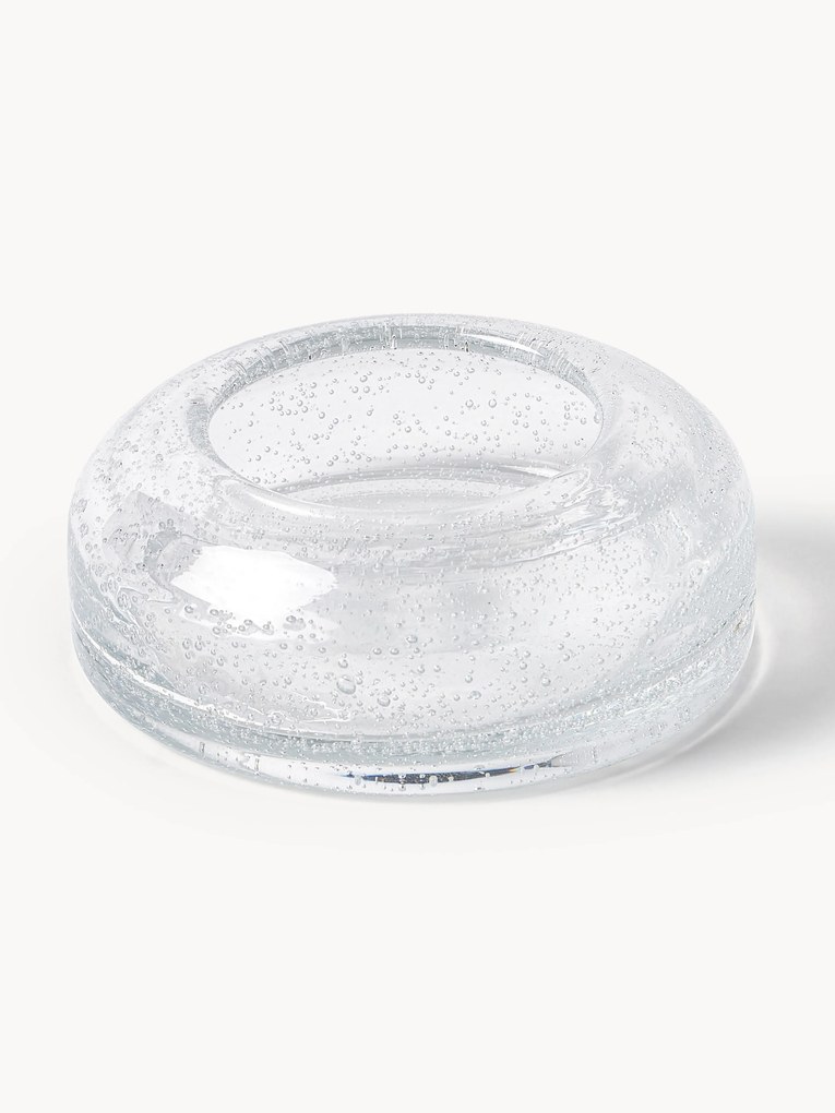 Mouth-Blown Decorative Tray Dylla with Air Bubbles