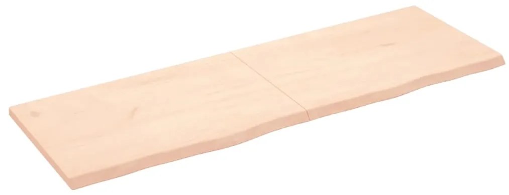 vidaXL Prateleira de parede 180x60x(2-4)cm carvalho maciço não tratado