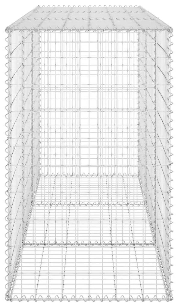 Muro gabião com tampas aço galvanizado 200x60x100 cm