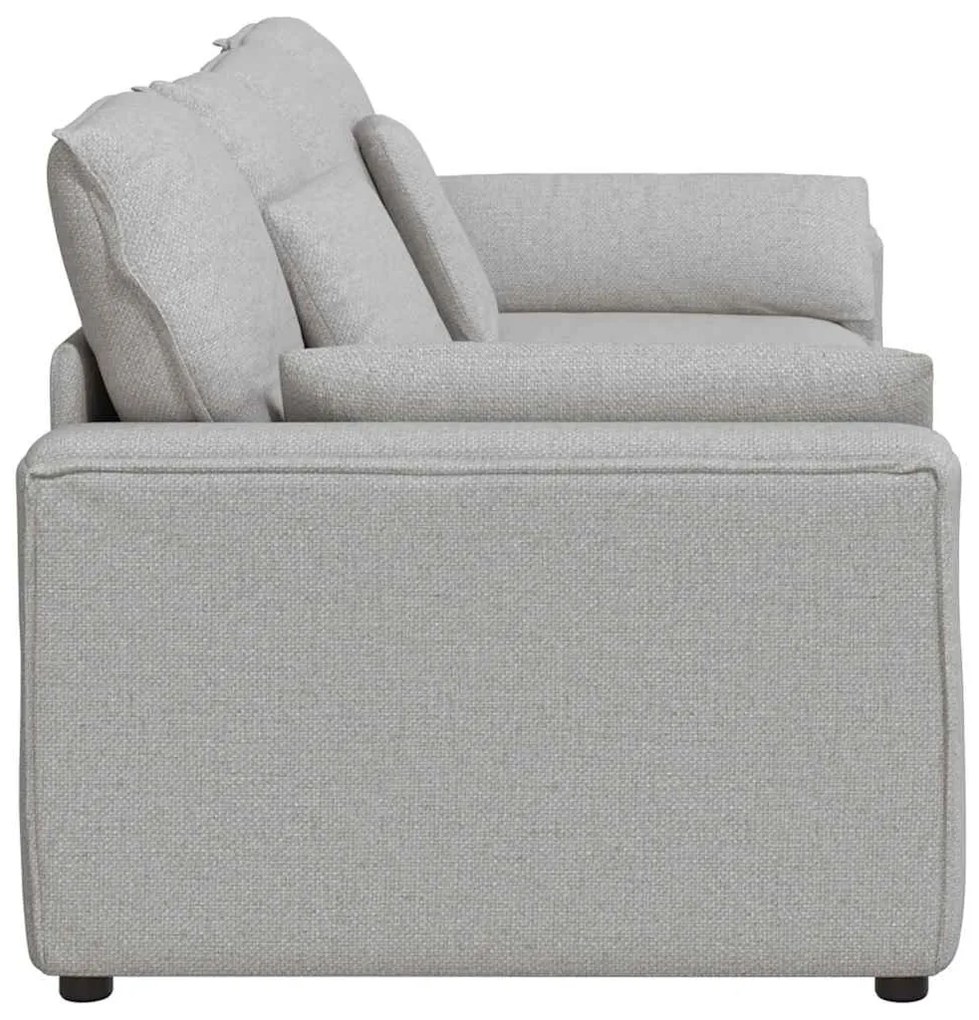 Sofá modular com almofadas cinzento nublado