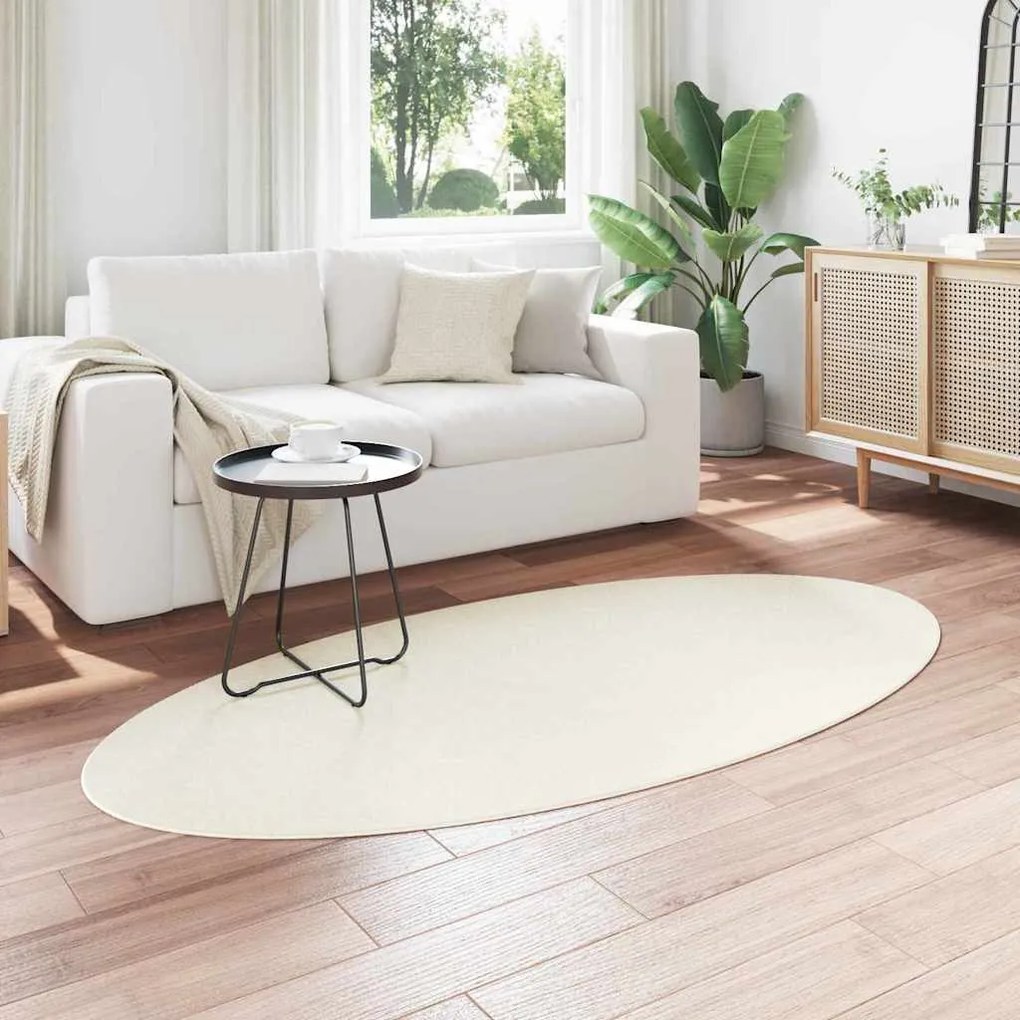 Tapetes Creme 100 x 200 cm Lã