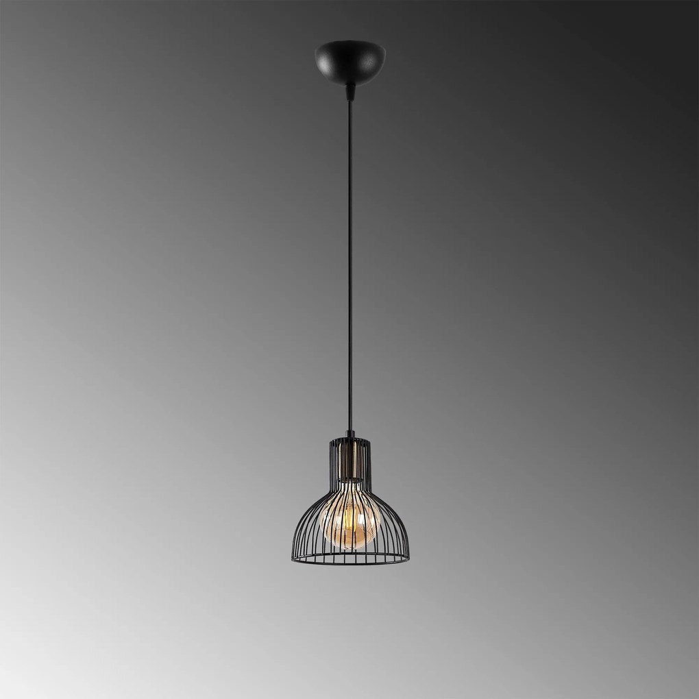 Chandelier Vazo – Preto – 17 x 17 x 114 cm