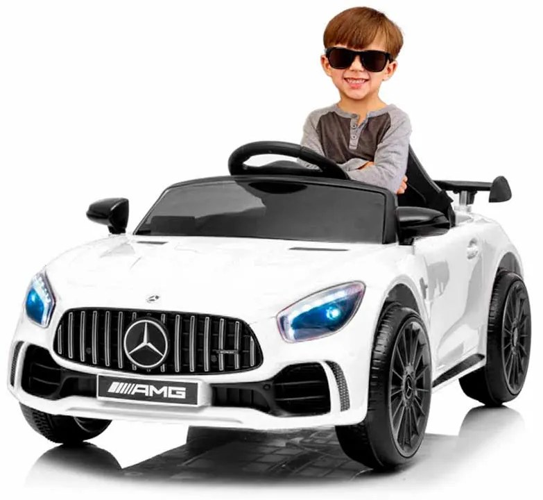 MERCEDES GTR MINI CARRO ELÉTRICO INFANTIL 12V BRANCO