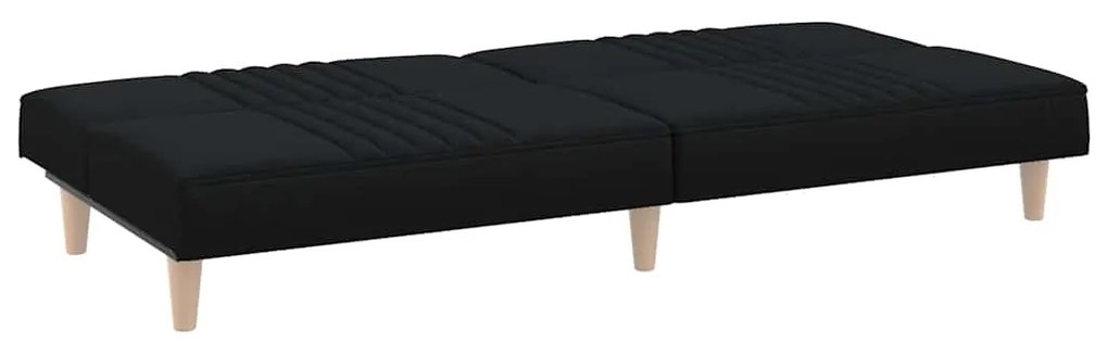Sofá-cama tecido preto